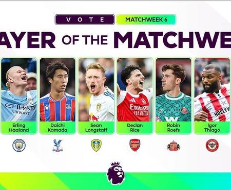 英超第6輪最佳球員候選完整分析：哈蘭德、賴斯、鎌田大地齊上榜