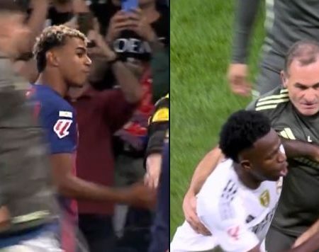 國家德比全程火藥味！亞馬爾約架維尼修斯