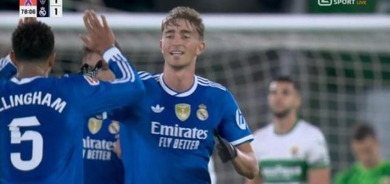 赫伊森斬獲皇馬生涯首球——本季西甲最年輕進球後衛