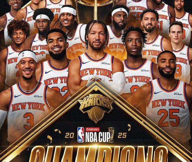 尼克斯末節大爆發逆轉馬刺　勇奪NBA杯冠軍