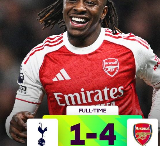 阿森納4-1熱刺完成雙殺：雙核閃耀背後的爭冠隱憂與保級警報