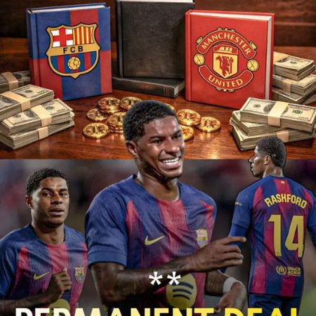 拉什福德永久加盟巴薩：降薪19萬周薪，夏窗買斷已定