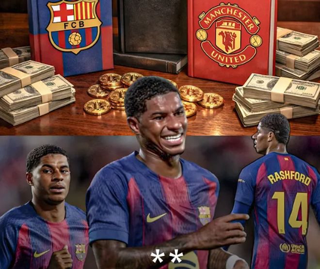 拉什福德永久加盟巴薩：降薪19萬周薪，夏窗買斷已定