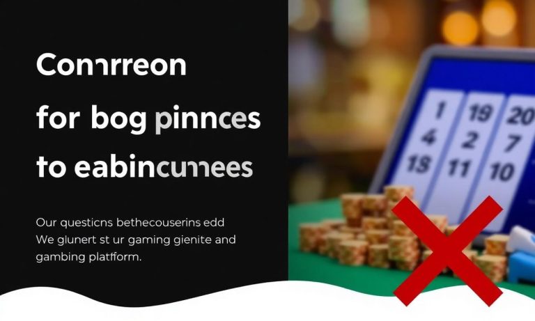 賭場平台新手必知的5個常見問題